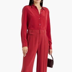 EQUIPMENT Slim Signature washed-silk shirt